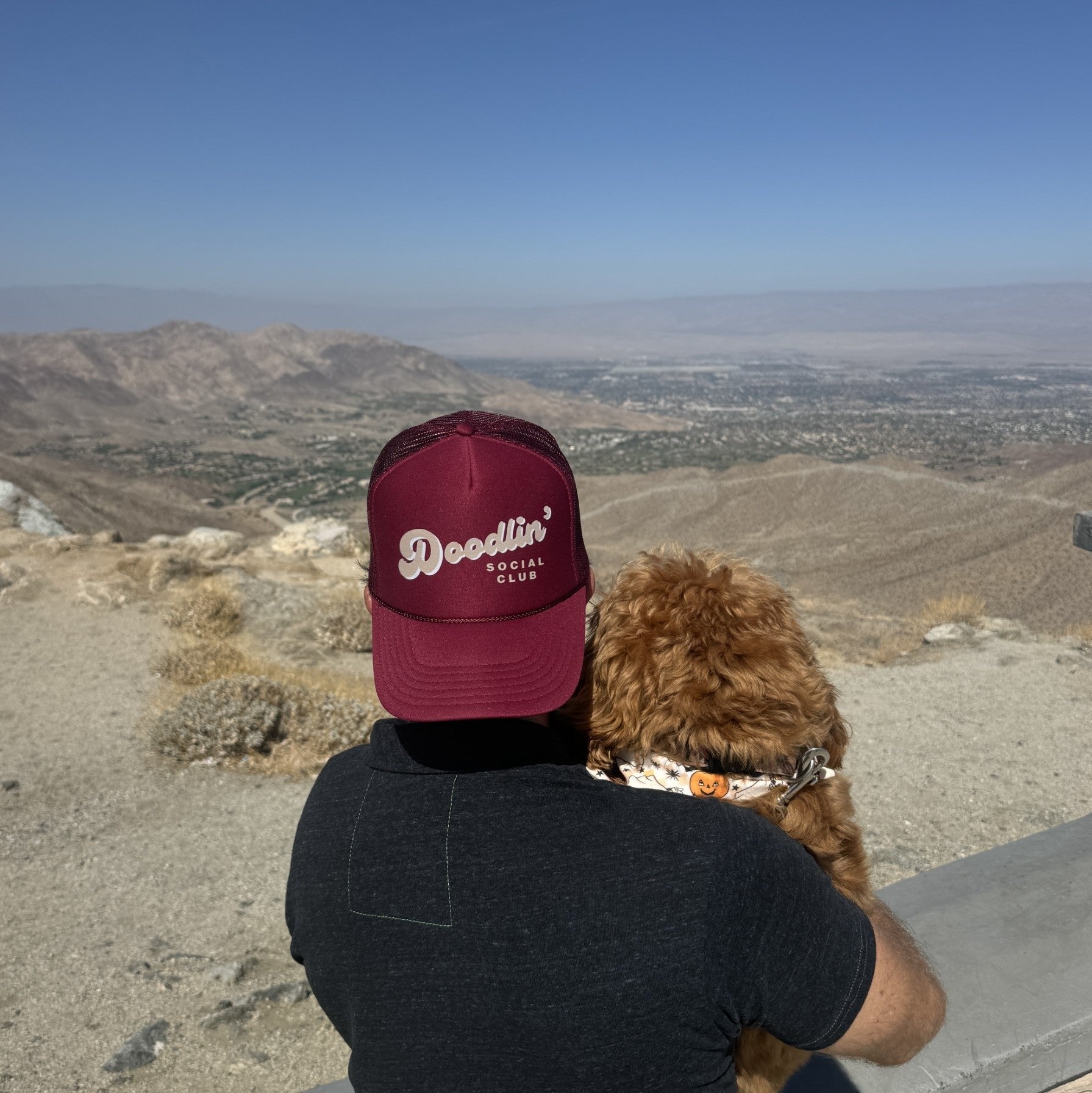 maroon trucker hat